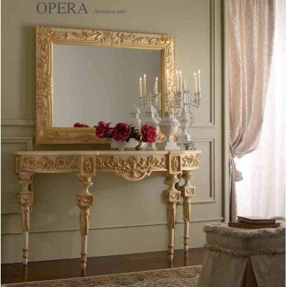 Консоль с зеркалом декорированый резьбой Opera