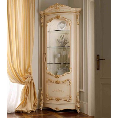 Угловой сервант бежевого цвета Royal