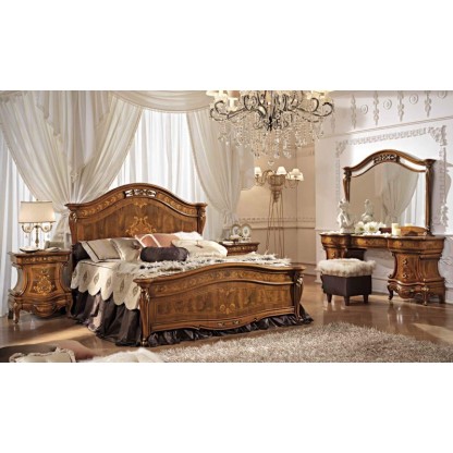 Гарнитур для спальной комнаты цвета орех Antonelli Moravio AMC