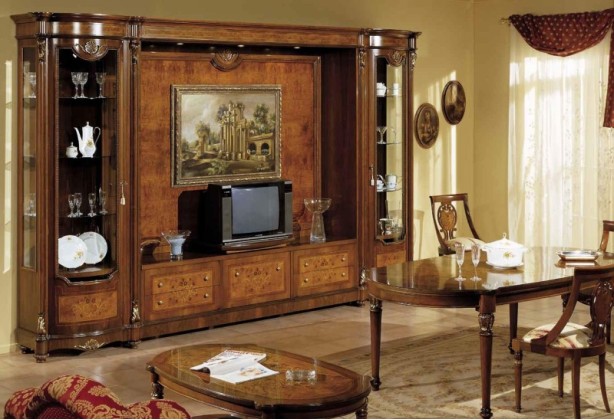 Стенка с нишей под TВ Antonelli Moravio AMC