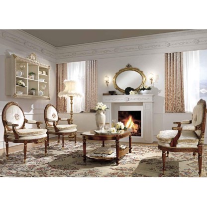 Мягкая мебель в гостиную с ручной резьбой Antonelli Moravio AMC