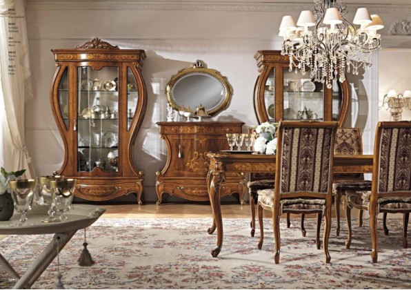 Современная мебель в столовую орехового цвета Antonelli Moravio AMC