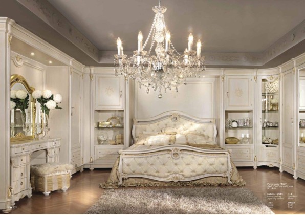 Двухспальная кровать в обивке капитоне Antonelli Moravio AMC