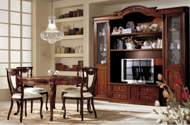 Набор мебели в столовую - цвет орех Antonelli Moravio AMC