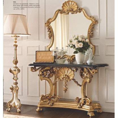 Консоль с позолоченной резьбой Giorno