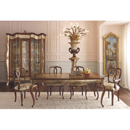 Классический лакированный гарнитур в столовую Giorno
