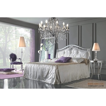 Кровать - отделка сусальное серебро Antonelli Moravio Isabella