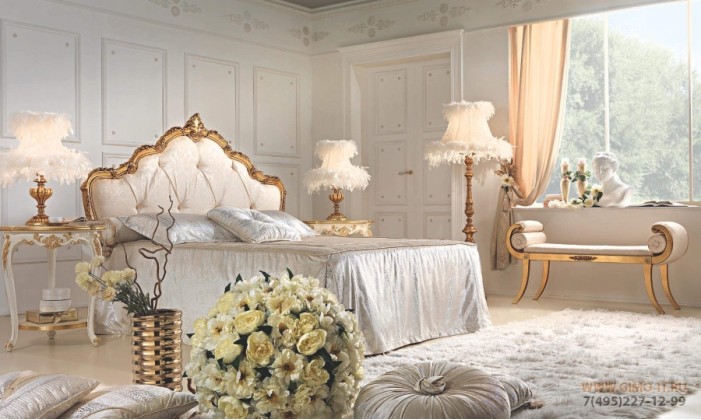 Классическая кровать - изголовье бархат Antonelli Moravio Penelope