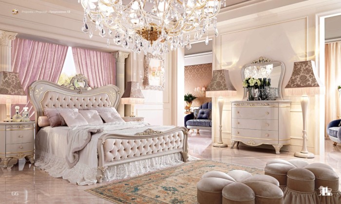 Спальня в светлом цвете Barnini Оseo Diamante