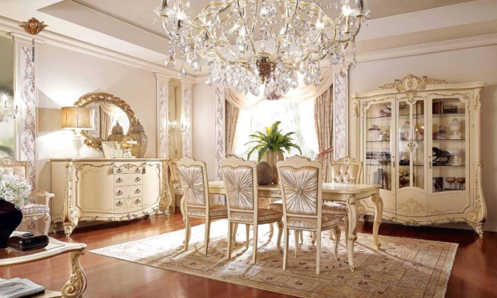 Стол FZ 70 и стулья FZ 62 Barnini Oseo Firenze