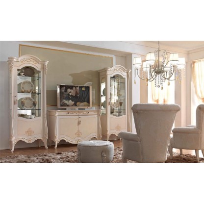 ТВ композиция в гостиную - цвет белый - Италия - Prestige