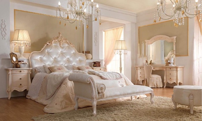 Шикарная спальня - цвет белый - Италия -Prestige