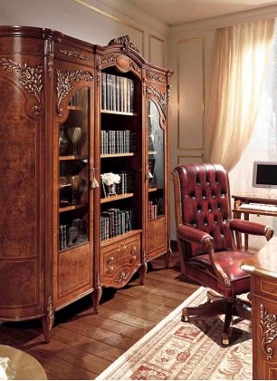 Книжный шкаф классического стиля Reggenza