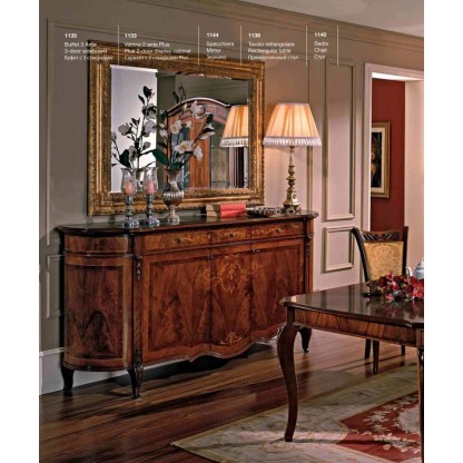 3-х створчатый буфет с зеркалом классического стиля Reggenza