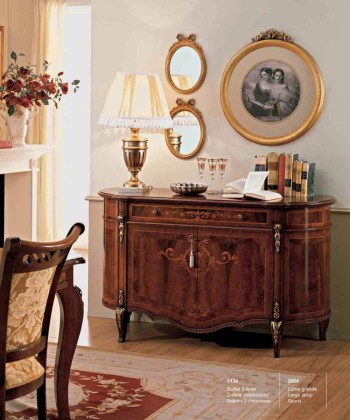 Комод с инкрустацией орехового цвета Reggenza