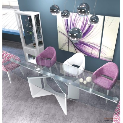 Стол со стеклянной столешницей Domus - Susanne