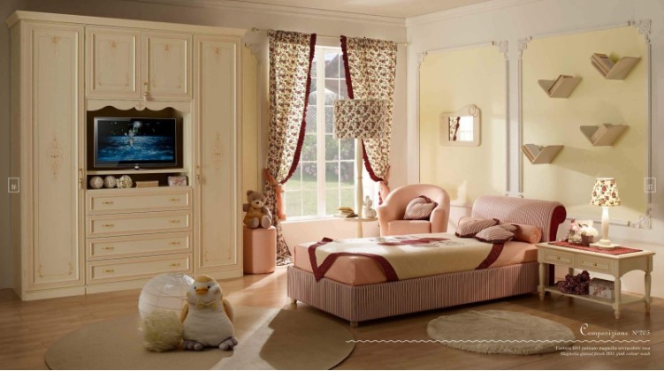 Розовая детская мебель Италия - Happy Night