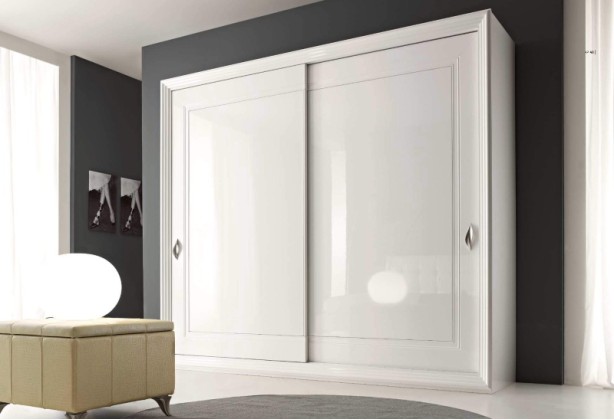 Белый шкаф купе - глянец - модерн - Today