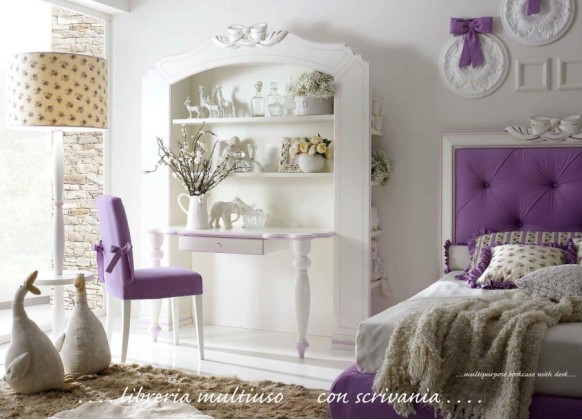 Библиотека с письменным столом для детской от фабрики Ferretti e Ferretti Happy Night