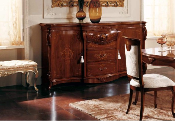 Комод с инкрустацией и резным декором Grilli - Costanza