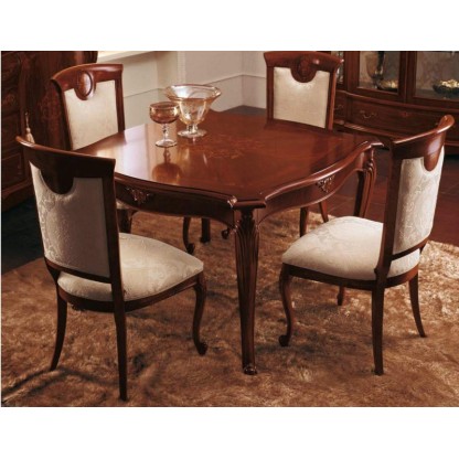 Стол и стулья для столовой с элементами ручной резьбы Grilli - Corinzia antiquariato