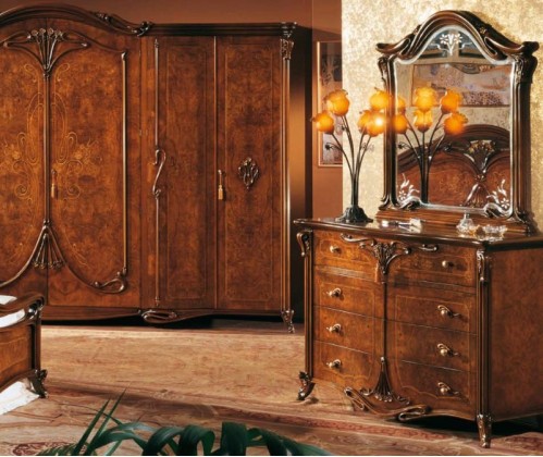 Набор мебели для спальной комнаты в ореховом цвете Grilli - Liberty Frassino