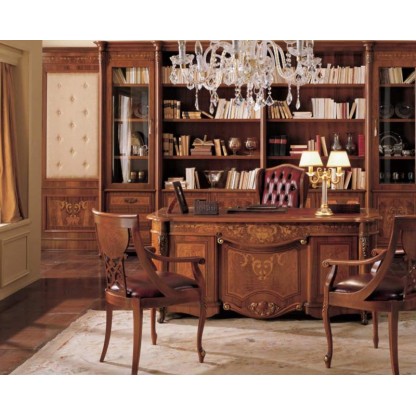 Кабинет из массива с резьбой фабрика Grilli модель Trevi