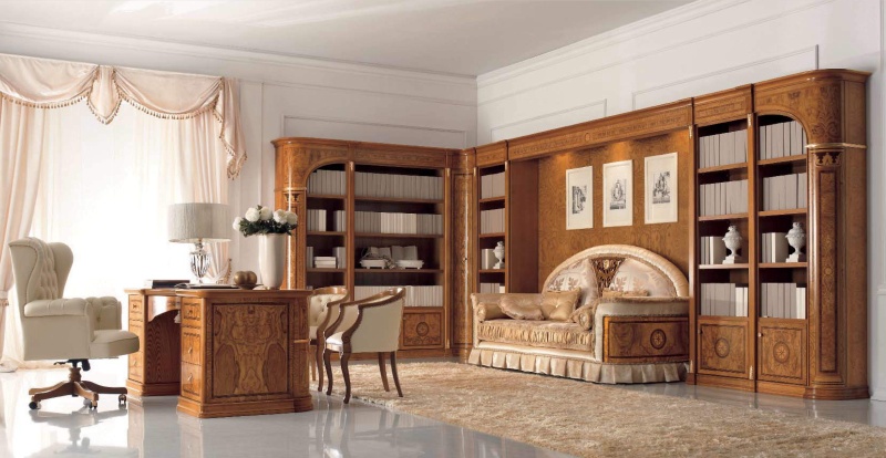 Дорогой кабинет - радика с инкрустацией Jasmine