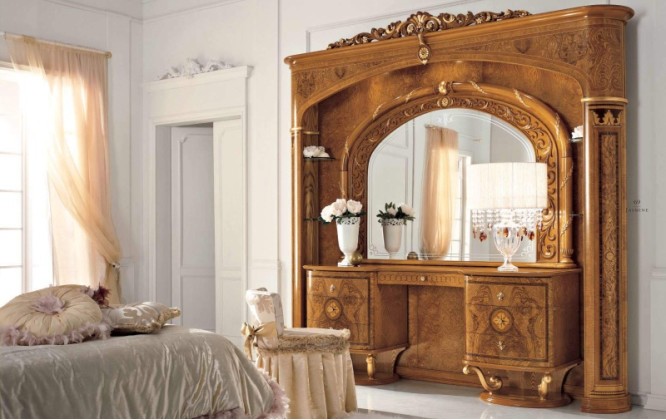 Туалетный столик с задней стенкой буазери - Италия Jasmine