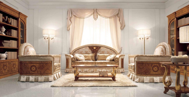 Мягкая мебель для гостиной комнаты - обивка беж Jasmine