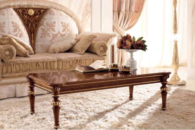Журнальный прямоугольный столик - модели LUIGI XVI
