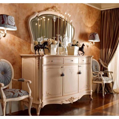 Комод с зеркалом - цвета беж Principe