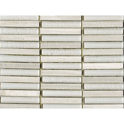 Time Text Linear Silver Wood 1.5x10 30,5x30x0,8